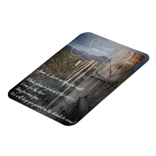 Save the Date - Flexible Magnet (Linke Seite)