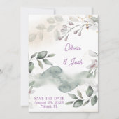 SAVE THE DATE FLORALISCHE EINLADUNGSKARTEN (Vorderseite)