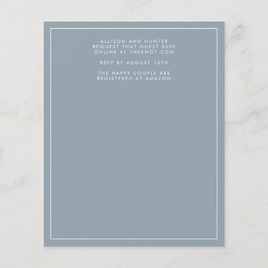 Save the Date Flyer (Hinten)