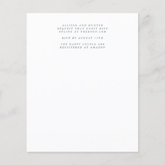 Save the Date Flyer (Hinten)