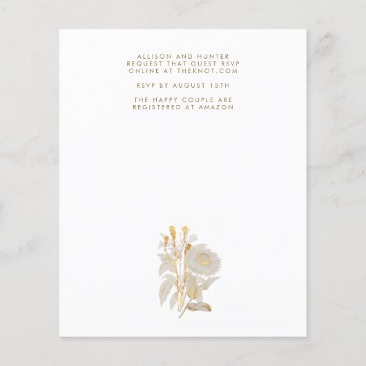 Save the Date | Flyer Bella (Hinten)