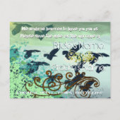 Save the Date - Flying Birds - Ankündigungspostkarte (Rückseite)