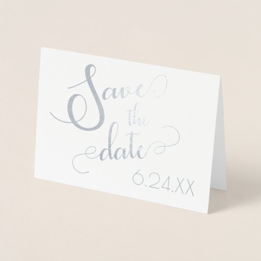 Save the Date Folienkarte (Vorderseite)