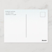 Save the Date Forest Winter Wedding Foto Postkarte (Rückseite)