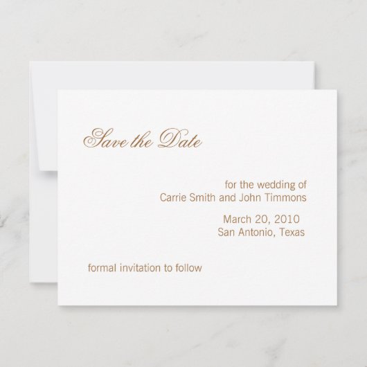 Save the Date Formal Damask Lila Gold (Rückseite)