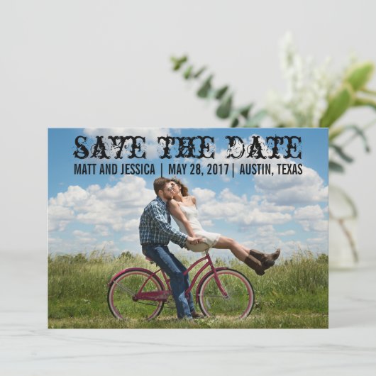 Save the Date Foto (Stehend Vorderseite)