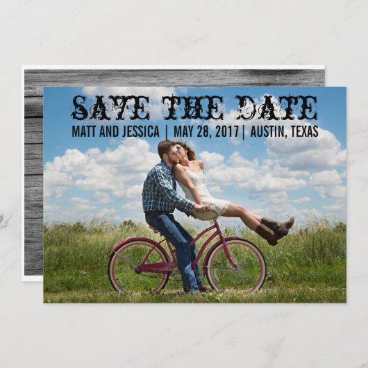 Save the Date Foto (Vorne/Hinten)