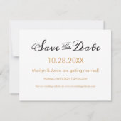 Save the Date Foto (Rückseite)
