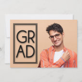 Save the Date Foto Abschluss Einladung (Vorderseite)