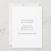 Save the Date Foto-Ankündigung Flachkarte (Rückseite)