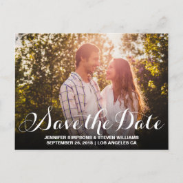 Save the Date Foto Ankündigungspostkarte