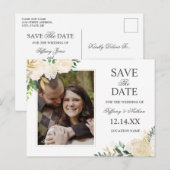 Save the Date-Foto Ankündigungspostkarte (Vorne/Hinten)