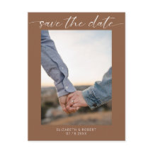 Save the Date Foto Boho Einfache moderne Schrift