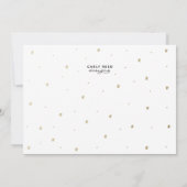 Save the Date Foto Card Gold Foil Hipster (Rückseite)