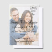 Save the Date Foto Christliche Verlobte Ankündigun Pergament Einladungen (Versetzt)