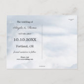 Save the Date Foto Dreamcatcher Postkarte (Rückseite)