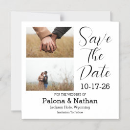 Save the Date Foto dünne Magnetkarte Magneteinladung