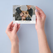 Save the Date Foto Einfache moderne Schrift Flyer (Gruppe)