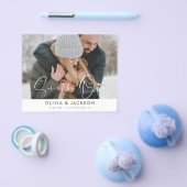 Save the Date Foto Einfache moderne Schrift Flyer (Einzeln)