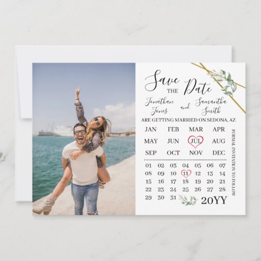 Save the Date Foto Einladung (Vorderseite)