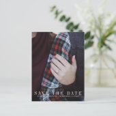 Save the Date Foto Einladungspostkarte (Stehend Vorderseite)