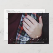 Save the Date Foto Einladungspostkarte (Vorne/Hinten)