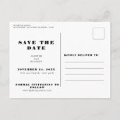 Save the Date Foto Einladungspostkarte (Rückseite)