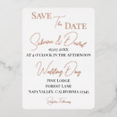 Save the Date Foto Folieneinladung (Vorderseite)