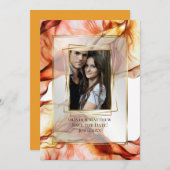 Save The Date | Foto-Frame-Herbst Abstrakt 2 Einladung (Vorne/Hinten)