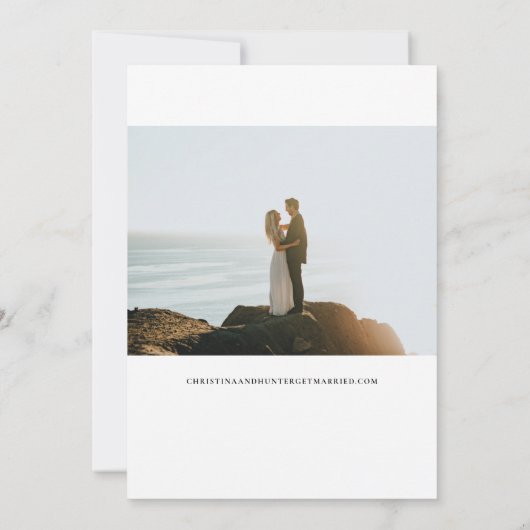 Save the Date Foto für formales Datumsformat geret (Rückseite)