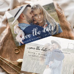 Save the Date Foto für handgeschriebene Herz-Schri Postkarte<br><div class="desc">Handgeschriebene Hochzeit Speichern Sie die Datumskarten mit einem Foto auf der Vorder- und Rückseite. Die Save the Date Herbst-,  Herbst-,  Winter-,  Frühlings- oder Sommerkarten enthalten eine moderne handgeschriebene Schriftzeichen-Typografie mit eleganten,  einfachen und modernen Herzenszügen,  die Sie nach einem einfachen Hochzeitsfest mit minimalistischer Note verwenden können.</div>