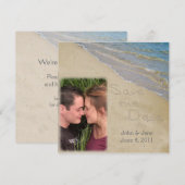 Save the Date - Foto für Sand und Wasser (Vorne/Hinten)
