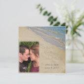 Save the Date - Foto für Sand und Wasser (Stehend Vorderseite)