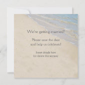 Save the Date - Foto für Sand und Wasser (Rückseite)