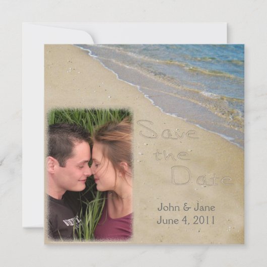 Save the Date - Foto für Sand und Wasser (Vorderseite)