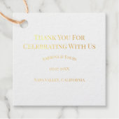 Save the Date Foto Geschenkanhänger (Vorderseite)