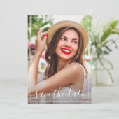 Save the Date-Foto-Graduierungspartei Einladung (Stehend Vorderseite)