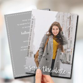Save the Date-Foto-Graduierungspartei Einladung