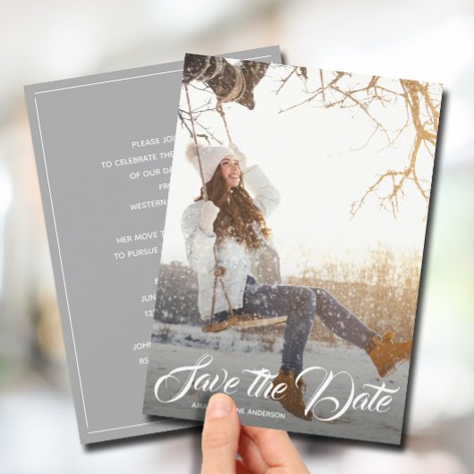 Save the Date-Foto-Graduierungspartei Einladung