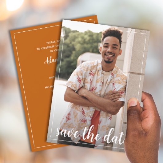 Save the Date-Foto-Graduierungspartei Einladung