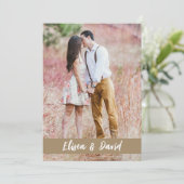 Save the Date Foto Hochzeitsankündigung (Stehend Vorderseite)