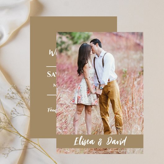 Save the Date Foto Hochzeitsankündigung