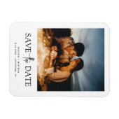 Save the Date Foto Hochzeitskündigung Magnet (Horizontal)