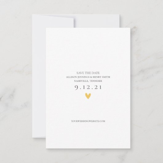 Save the Date Foto-Karte für Hochzeitshinweise (Vorderseite)