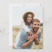 Save the Date Foto-Karte für Sonnenblumen (Rückseite)