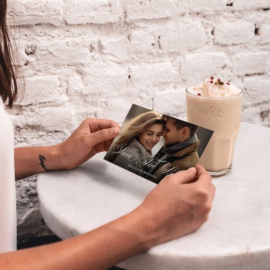 Save the Date Foto-Klassikkkalligrafie-Skript
