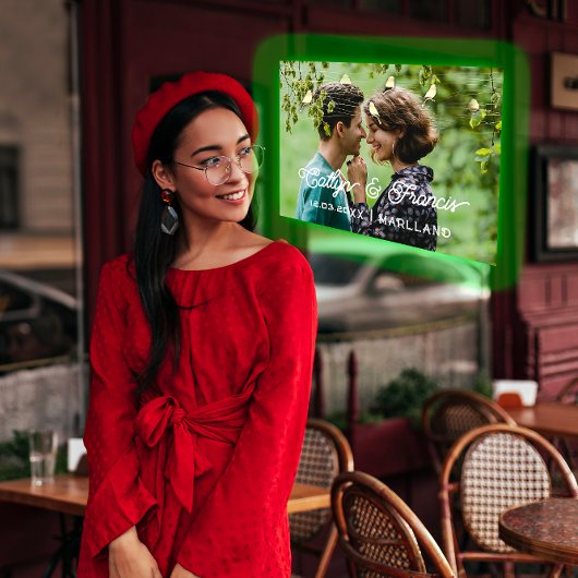 Save the Date Foto Land Hütte Gold PinkBird Einladung