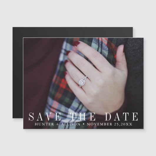 Save The Date | Foto Magnet (Vorne/Hinten)