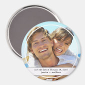 Save the Date Foto Magnet (Vorderseite/Rückseite)