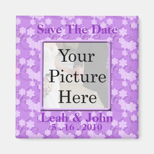 Save the Date Foto Magnet (Vorne)
